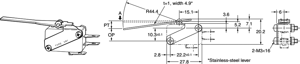 Long Hinge Lever: VAV