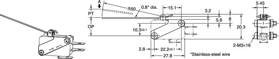 Hinge Wire Lever: VAV-5