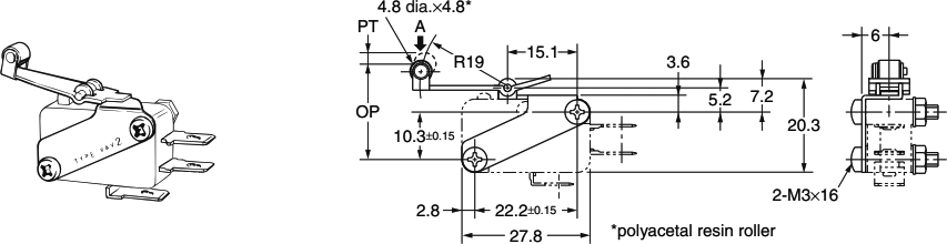Hinge Roller Lever: VAV2