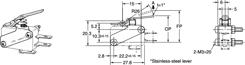Reverse Hinge Lever: VAM21
