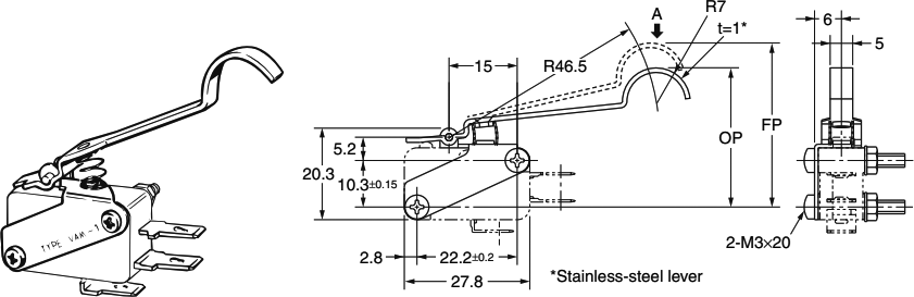 Reverse Hinge Modified Lever: VAM-1