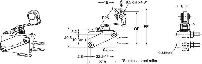 Reverse Roller Modified Lever: VAM22